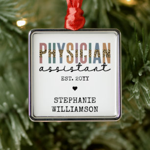 Custom Physician Assistant Physician Associate Metal Tree Decoration