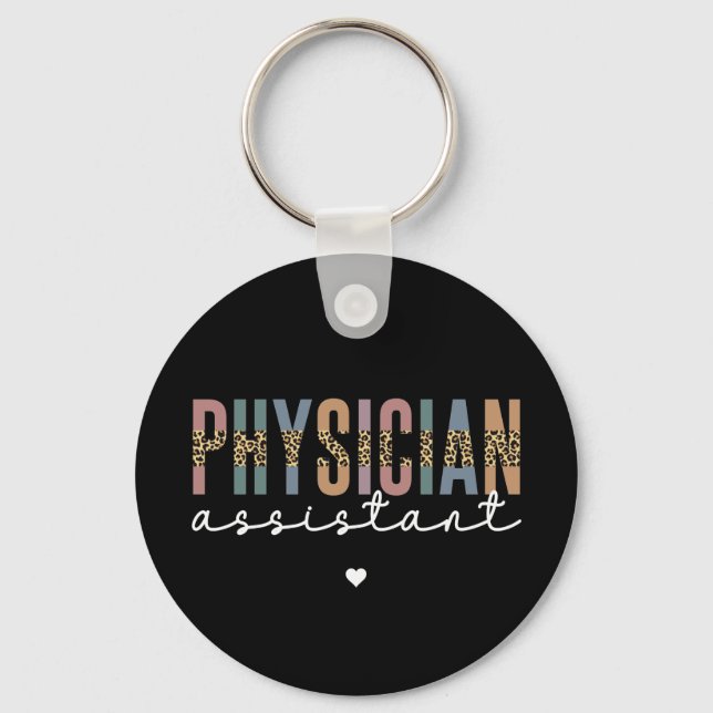 Custom Physician Assistant Physician Associate PA Key Ring (Front)