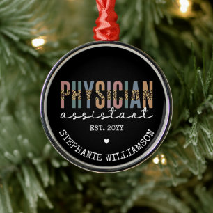 Custom Physician Assistant Physician Associate PA Metal Tree Decoration