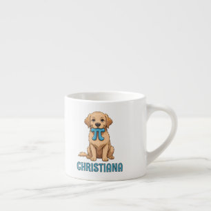 Custom Pi Day Dog With Pi Symbol   Happy Pi Day Espresso Cup