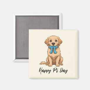 Custom Pi Day Dog With Pi Symbol   Happy Pi Day Magnet