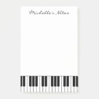 Custom piano keys sticky notes for pianist