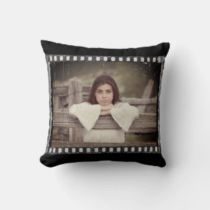 Custom Pic.Text. Old Vintage Movie Film Retro Cushion