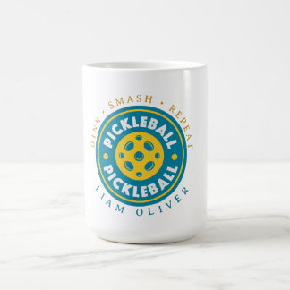 Custom Pickleball Mug | Dink Smash Repeat Personal