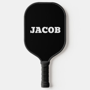 CUSTOM PICKLEBALL PADDLE BLACK MODERN FOR DAD
