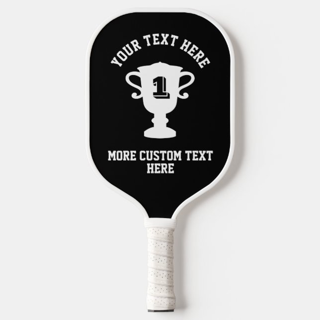 Custom pickleball paddle trophy cup for champion (Front)