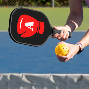 Custom pickleball racket with boxing glove design paddle
