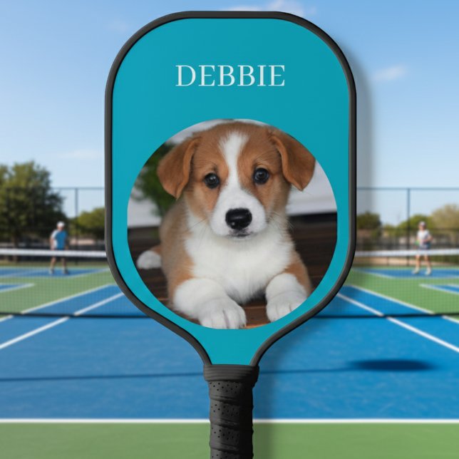 Custom Pickleball Set with Pet Photo & Name Paddle (Creator Uploaded)