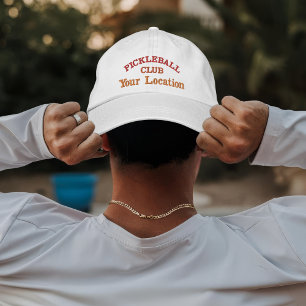 Custom Pickleball Team Player Name Embroidered Hat