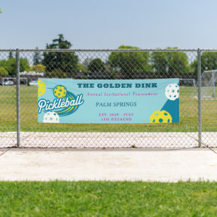 Custom Pickleball Tournament Retro Club Event Banner