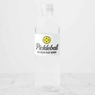 Custom pickleball water bottle labels for game day