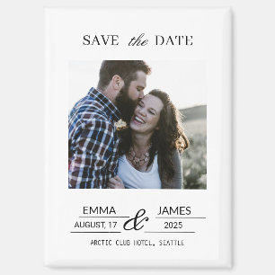 Custom picture Fridge Save the Date magnet