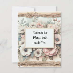 Custom Picture Holder Thank You Card