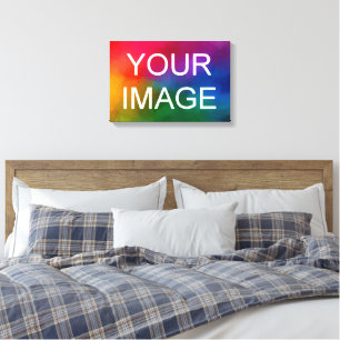 Custom Picture Image Photo Logo Template Classy Canvas Print