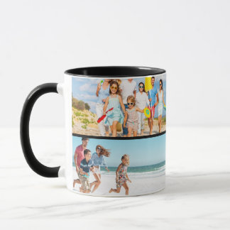 Custom Picture Mug with 4 Photos Gift for Family