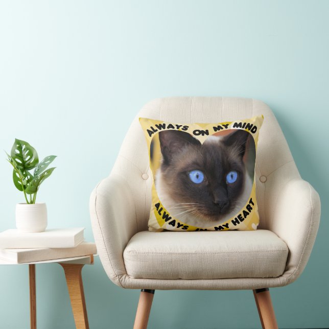 Custom Picture Yellow Heart Pattern Heart An Mind  Cushion (Chair)
