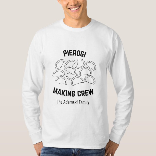 Custom Pierogi Making Crew Shirt (Front)