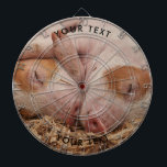 Custom Pigs Photo Dart Board<br><div class="desc">Custom Pigs Sleeping Photo Dart Board.</div>