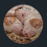 Custom Pigs Photo Dart Board<br><div class="desc">Custom Pigs Sleeping Photo Dart Board.</div>