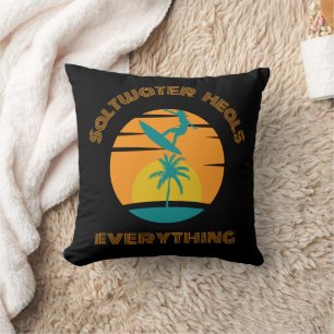 custom pillow for surf lover
