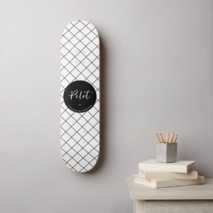 Custom Pilot Aviation School Graduation Elegant Skateboard