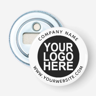 Custom Pin back Button with Business Logo Bottle Opener