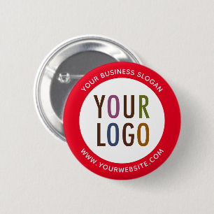 Custom Pinback Button with Company Logo No Minimum