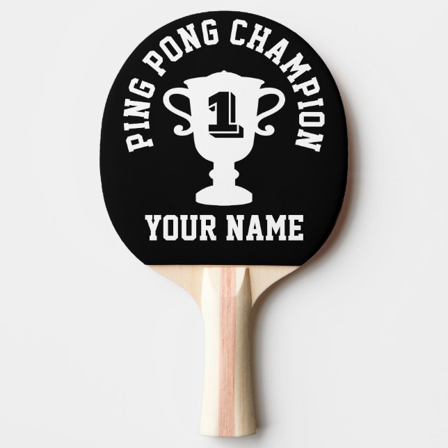 Custom ping pong champion table tennis paddle (Front)