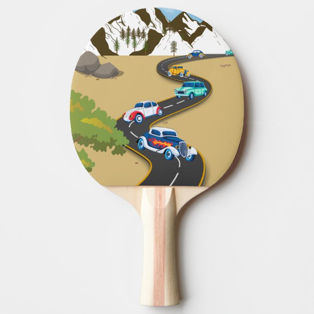 Custom Ping-Pong Label Ping Pong Paddle (Front)