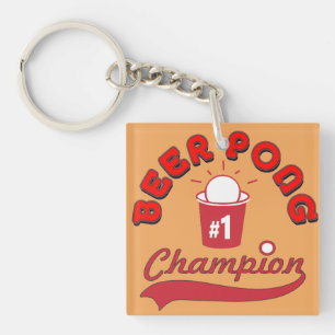 Custom Ping Pong Official League Ball Key Ring