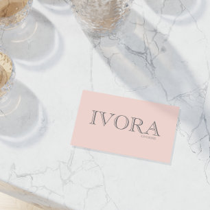 Custom Pink Allure Chic Feminine Branding Style Business Card