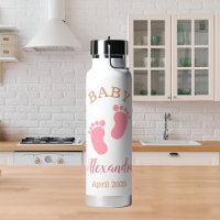 Custom Pink Baby Name Announcement