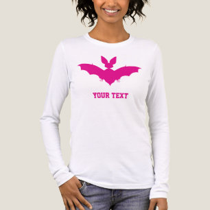 Custom Pink Bat Cute Goth Name Tri-Blend Shirt