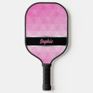Custom Pink & Black Personalised Pickleball Paddle