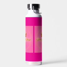 custom pink bottle