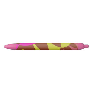 Custom Pink Brown Scales Ink Pen