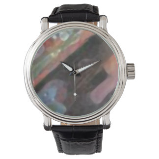 Custom pink clock watch