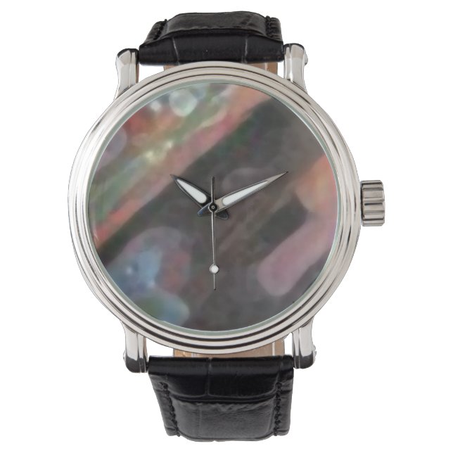 Custom pink clock watch (Front)