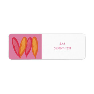 custom pink colourful with feathers    