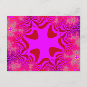 Custom Pink Crystal Cross Postcard