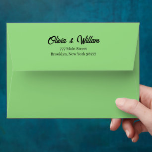 Custom Pink Faux Gold Foil Formal 5x7 Envelope