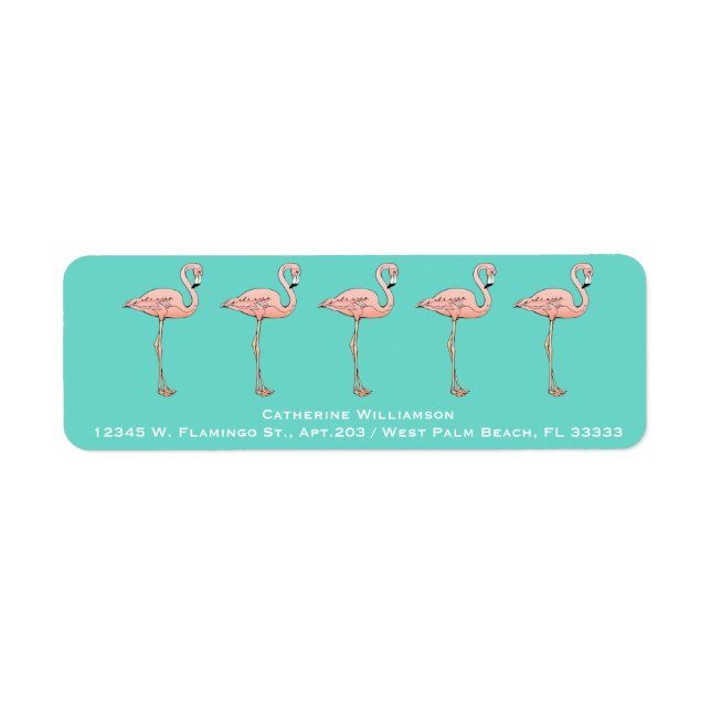 Custom Pink Flamingo Fun Colourful Tropical Birds (Front)