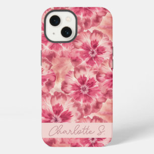 Custom Pink Floral Coquette iPhone 13 Case