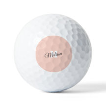 Custom Pink Golf Balls with Name – Retro Style