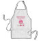 Custom Pink & Green Sweets Bakery Business Apron