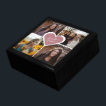 Custom Pink Heart Friends Forever Photo Gift Box<br><div class="desc">Create a beautiful gift for your friends. Easily personalise our custom photo gift box featuring 4 photos and a pink heart with the text 'Friends Forever' inside.</div>