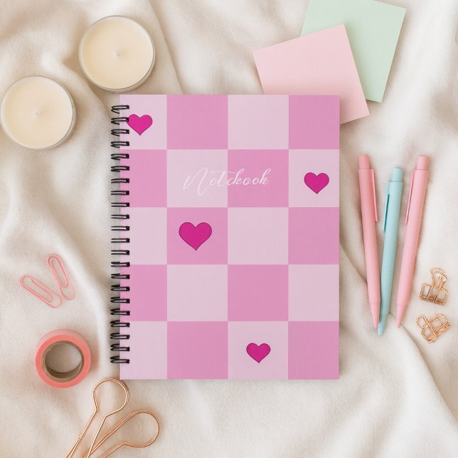 Custom Pink Heart Notebook (Creator Uploaded)