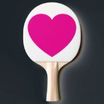 Custom Pink Heart Ping Pong Ball – Romantic Table  Paddle<br><div class="desc">Serve love with every shot using this custom ping pong ball featuring a vibrant pink heart printed on a classic white surface. Whether you're playing for fun or gifting a sporty keepsake, this ball adds a playful and affectionate touch to your game. Designed for standard table tennis play, it’s perfect...</div>