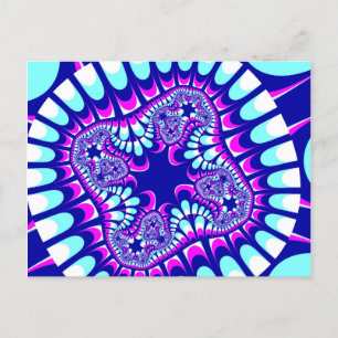 Custom Pink Ice Flower Postcards