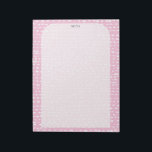 CUSTOM Pink Inky Dots TO-DO List Shopping Note<br><div class="desc">Make your shopping lists in style with this customisable grocery shopping,  meal planning or to-do list notepad. Customise or add text to suit your needs. Add lines if you like. Check my shop for more sizes and styles!</div>
